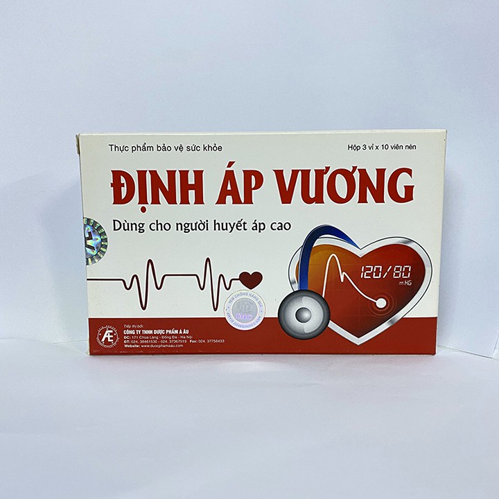 Viên Uống Định Áp Vương - Dùng Cho Người Cao Huyết Áp Hộp 30 Viên