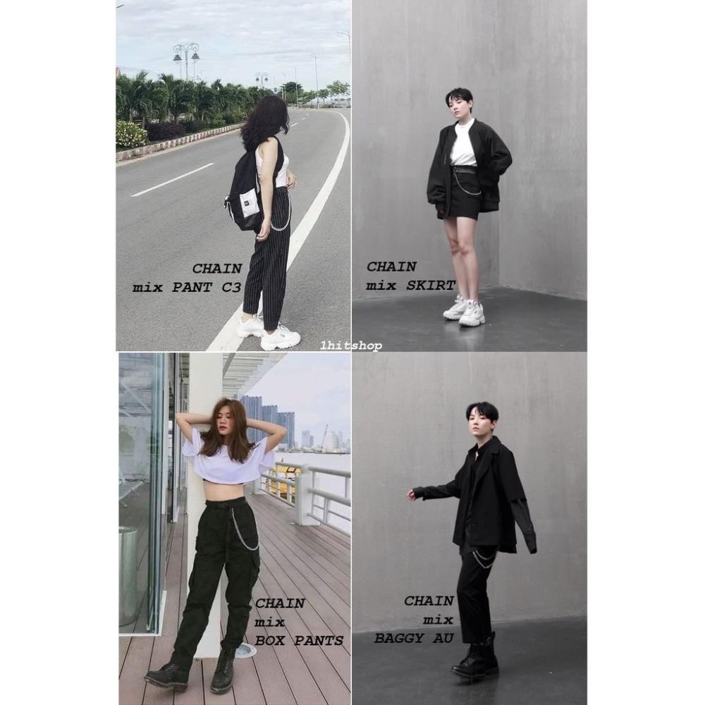 Quần DÀI ĐEN C3 Unisex (Dây CHAIN 01 bán riêng)