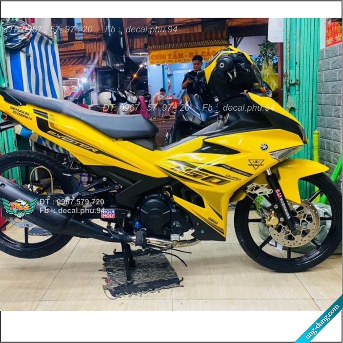 Tem Rời Exciter 150 Vàng đen (C)