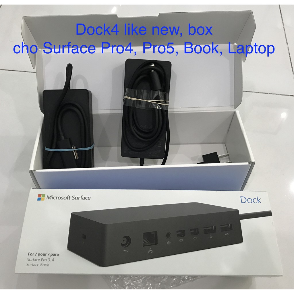 Chân đế cắm Surface Dock 2, 1 cho Pro 7,6,5,4,3,X, Book, Laptop, Go, Microsoft Docking Station