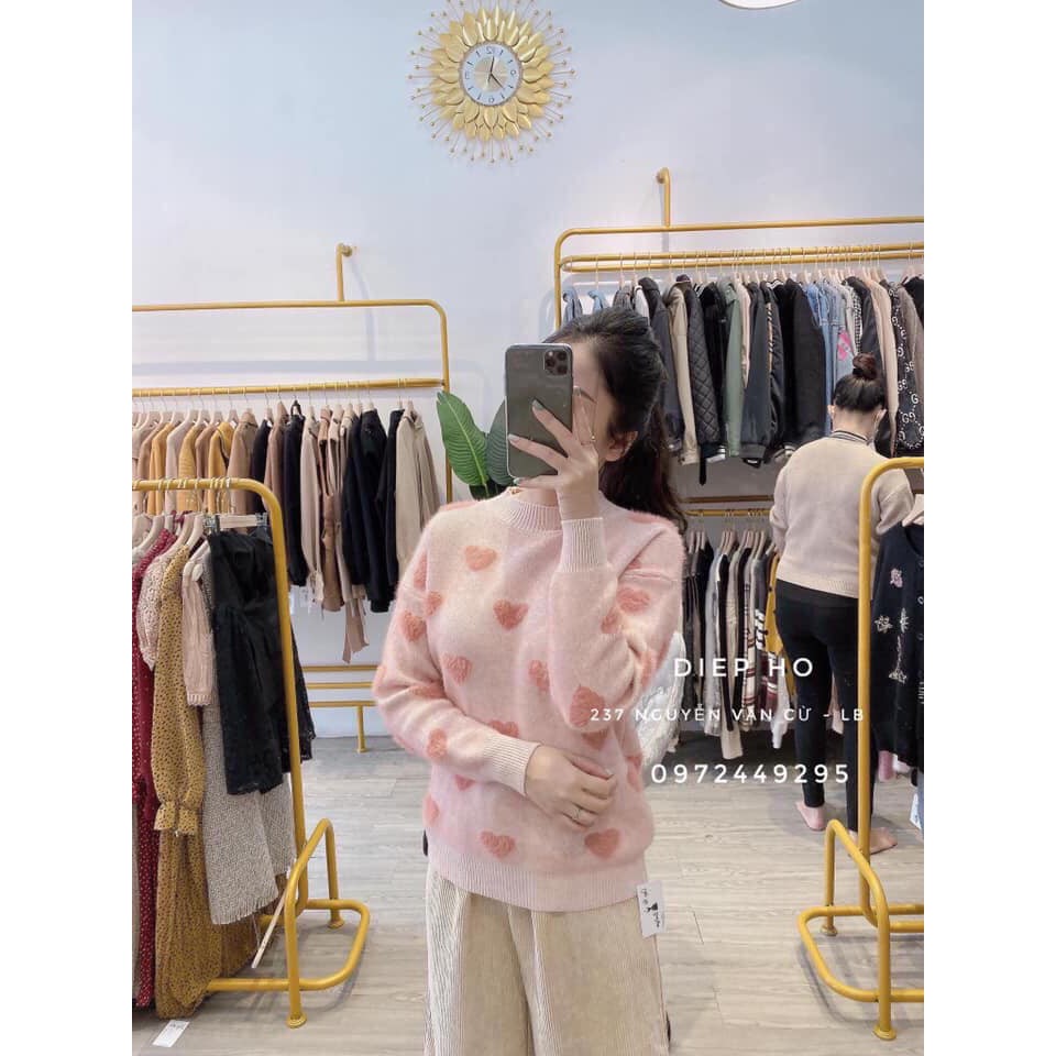 áo len tim hồng quảng châu loại 1 | BigBuy360 - bigbuy360.vn