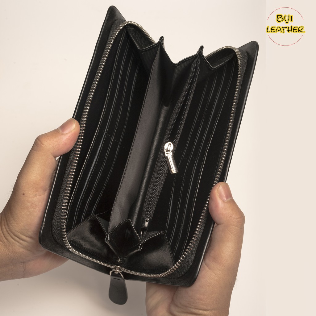Ví cầm tay nam da bò mill cao cấp C104- Da thật- BH 24 tháng | BigBuy360 - bigbuy360.vn