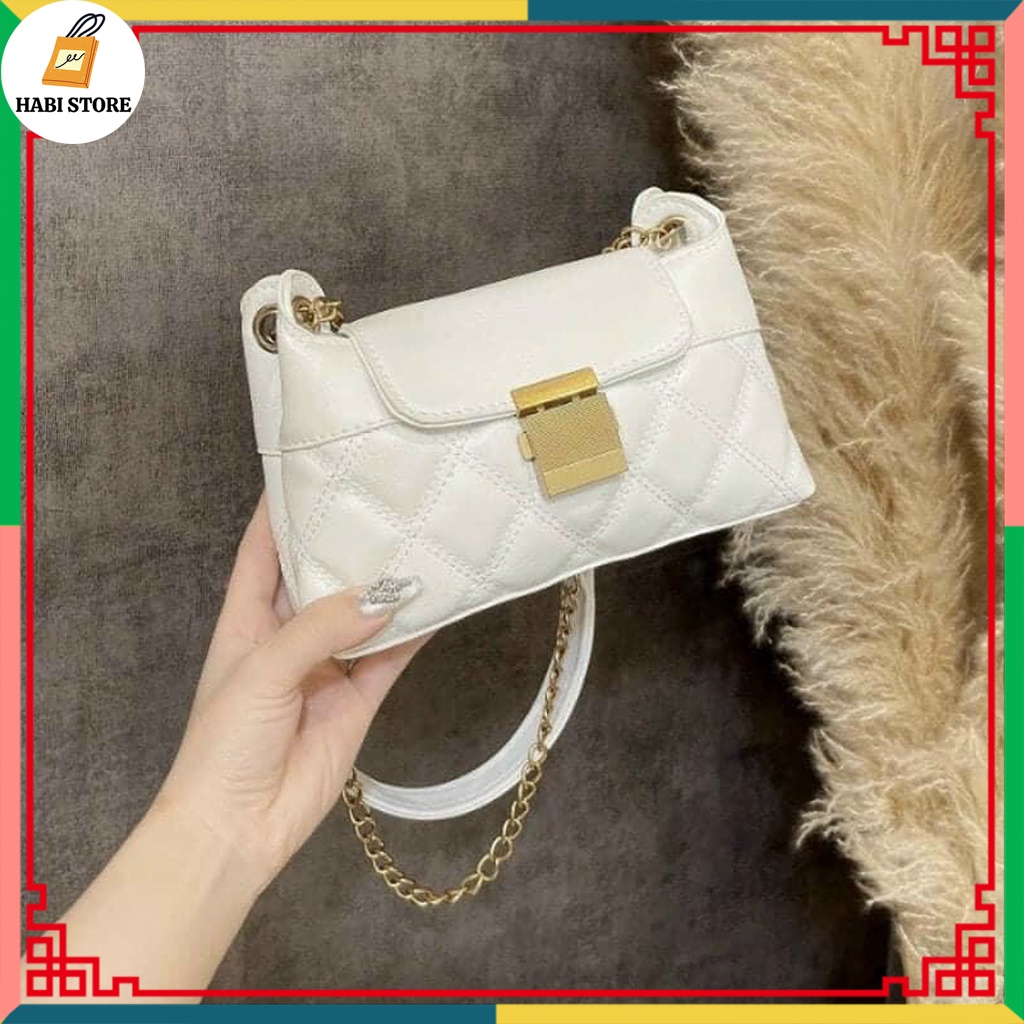 Túi Kẹp Nách Ô Trám Hàng Chuẩn Quảng Châu, Túi Xách Nữ Đeo Chéo Dây Xích Thời Trang M41