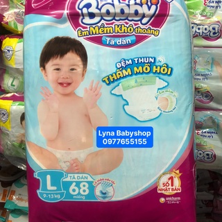 (Chính hãng) Tã dán Bobby M76/L68/XL62/XXL56