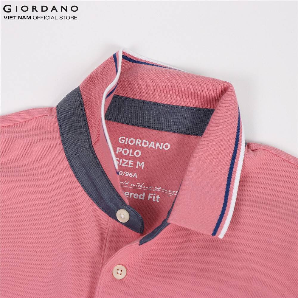 [Mã WABRWM12 giảm 10% đơn 99K] Áo Thun Ngắn Tay Nam Polo Logo Classic Giordano 01019260 | BigBuy360 - bigbuy360.vn