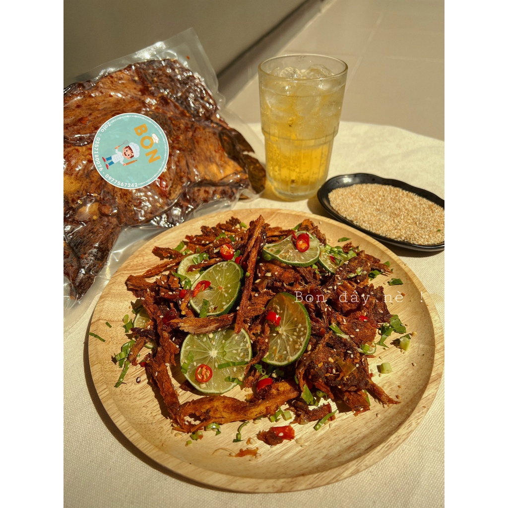 Khô bò miếng loại 1 nhà làm - túi 250G, thịt bò 100% - BON ĐÂY NÈ | BigBuy360 - bigbuy360.vn