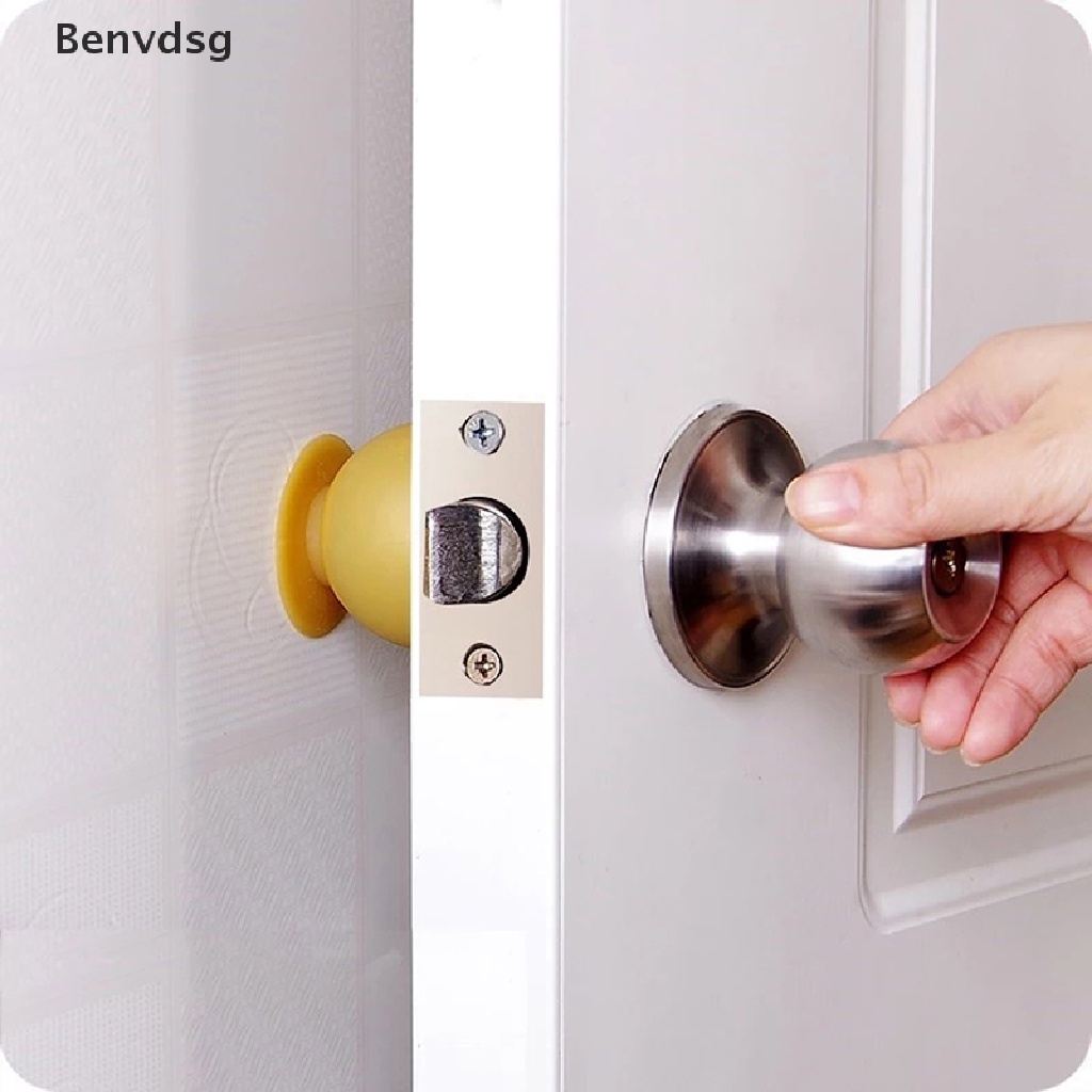 Bộ 2 Miếng Đệm Cao Su Bảo Vệ Tay Cầm Cửa / Tường / Tay Nắm Cửa Chống Va Chạm