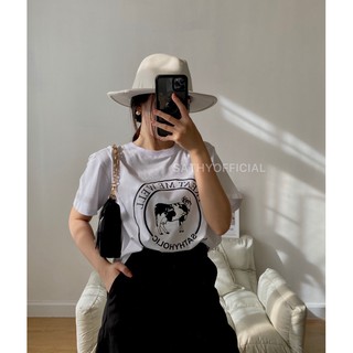 Áo thun oversize sathy bebe vải 100% cotton cao cấp dày dặn - happycowtee