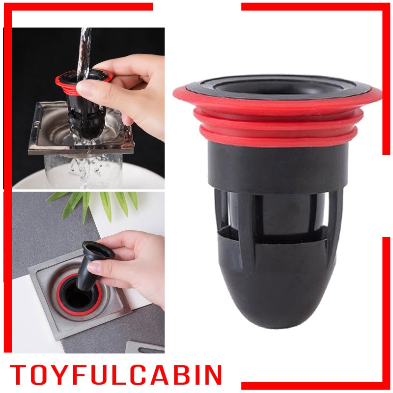 Nắp Cống Thoát Nước Sàn Nhà Tắm Chống Mùi Hôi Màu Đen