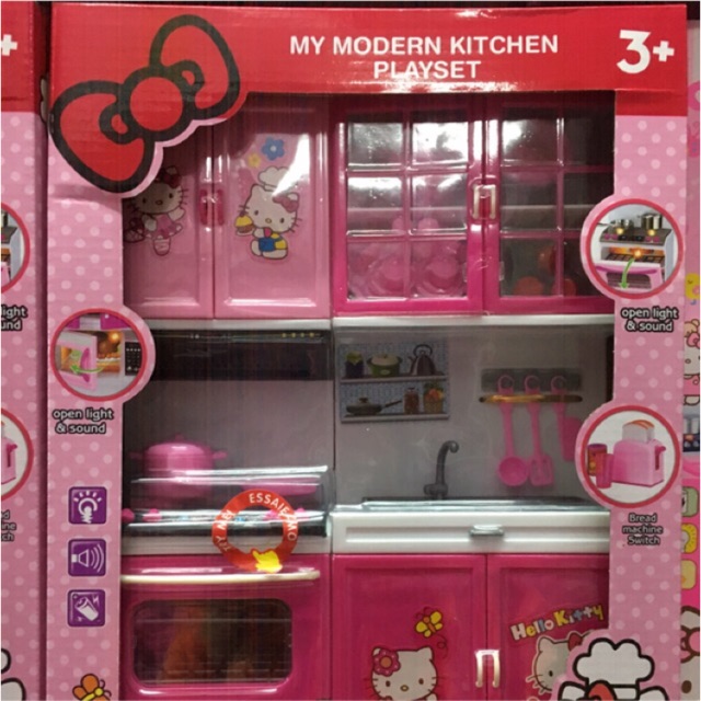 Đồ chơi nhà bếp hello kitty - Micky với các hiệu ứng âm thanh ánh sáng