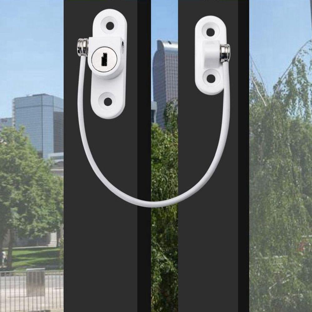 Ổ Khóa Cửa / Cửa Ra Vào / Cửa Sổ Di Động Kèm Chìa Khóa Bằng Thép Không Gỉ An Toàn Cho Bé