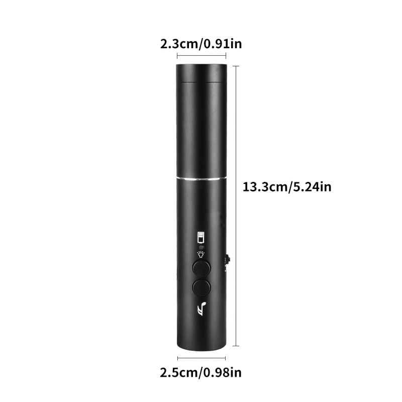 Còi Điện Tử 2 Tông Âm Thanh Lớn Có Đèn Pin Sạc USB