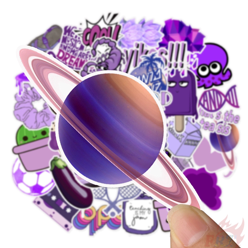 ❉ Ins Purple Romantic Series 01 Stickers ❉ 50Pcs/Set DIY Fashion Mixed Luggage Laptop Skateboard Doodle Decals Stickers