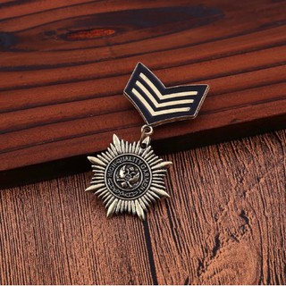 Cài áo hình chiếc huy hiệu cảnh sát trưởng màu cổ điển cao cấp