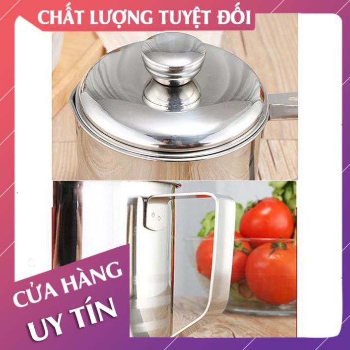 [Freeship - Hàng loại 1] Ca inox lọc dầu mỡ 1,2 lít lọc cặn dầu ăn, mỡ thừa  - Lan Chi Mart