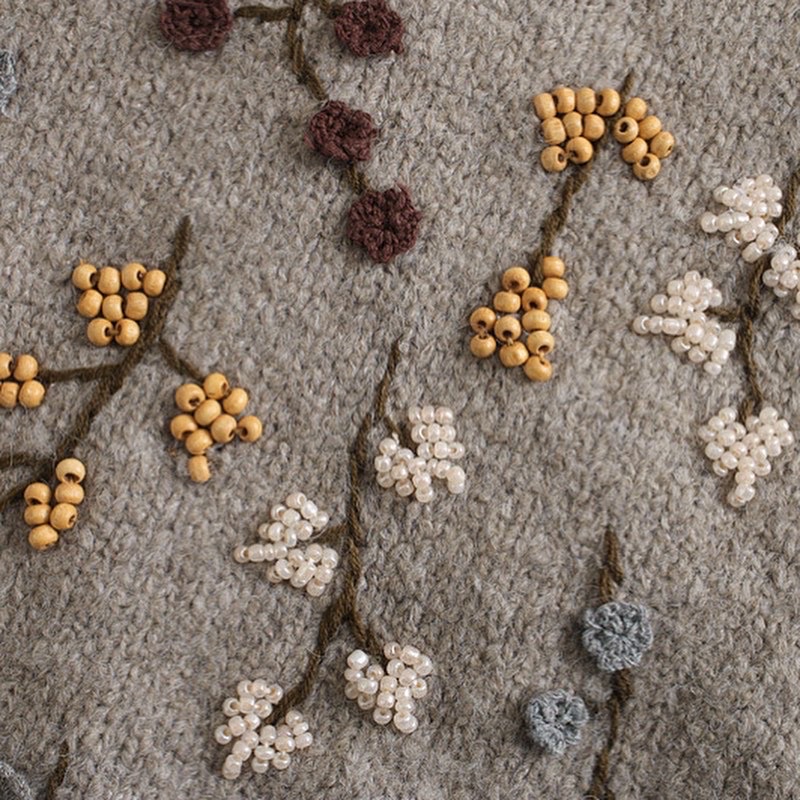 Áo len tay bo thêu hoa Z*ra mẫu mới 2021