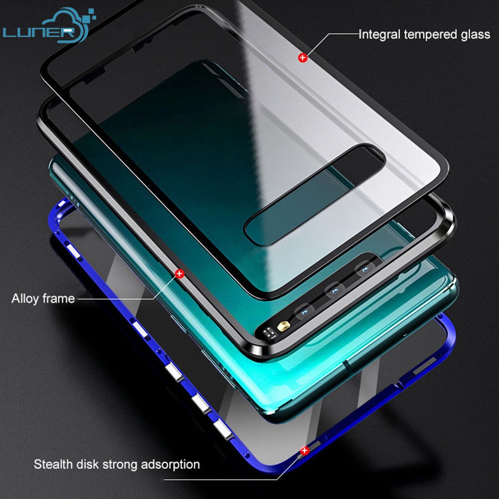 Ốp điện thoại kính cường lực mặt trước và mặt sau cho Samsung Note 8 9 10 10 Plus 10 Plus 10 Lite 20