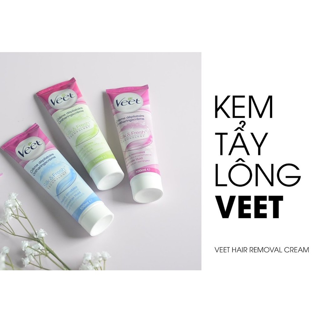 Kem Tẩy Lông Veet Silky Fresh Hair Removal Cream 100ml