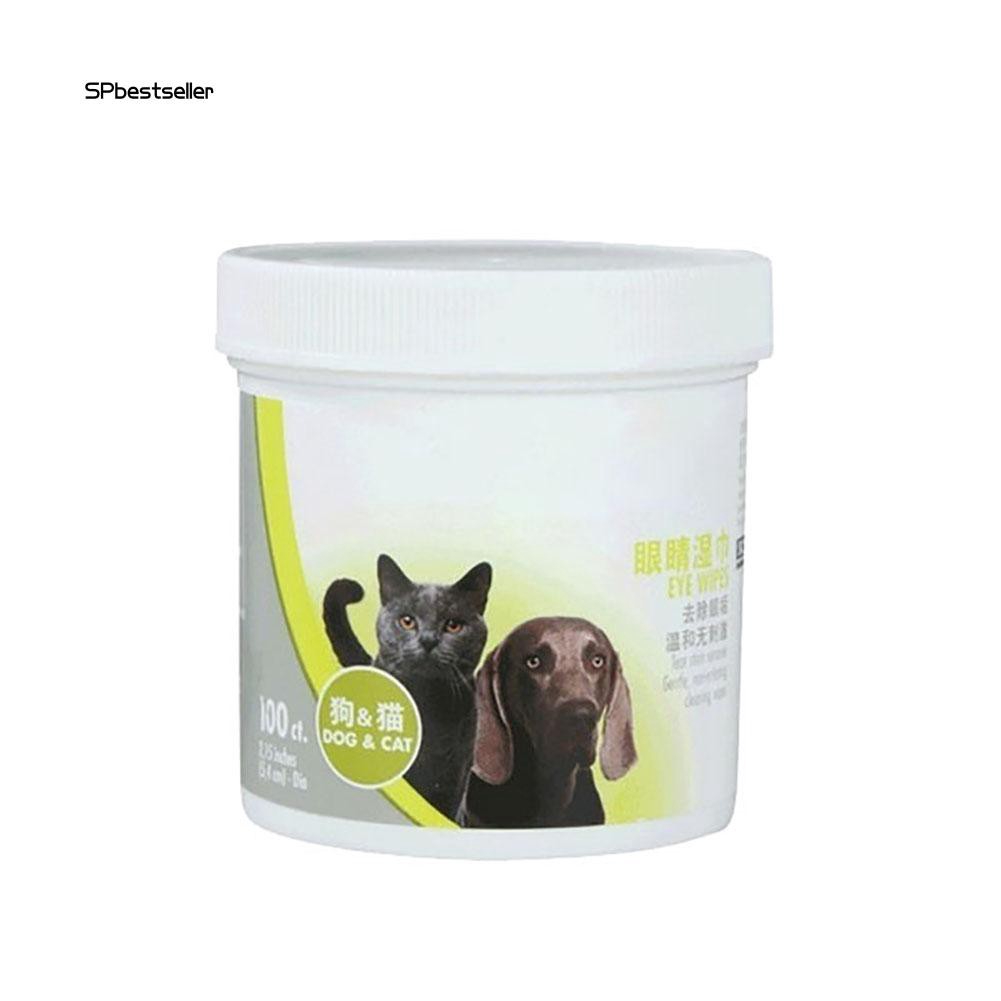 Set 100 khăn giấy ướt tẩy rửa vết bẩn cho thú cưng