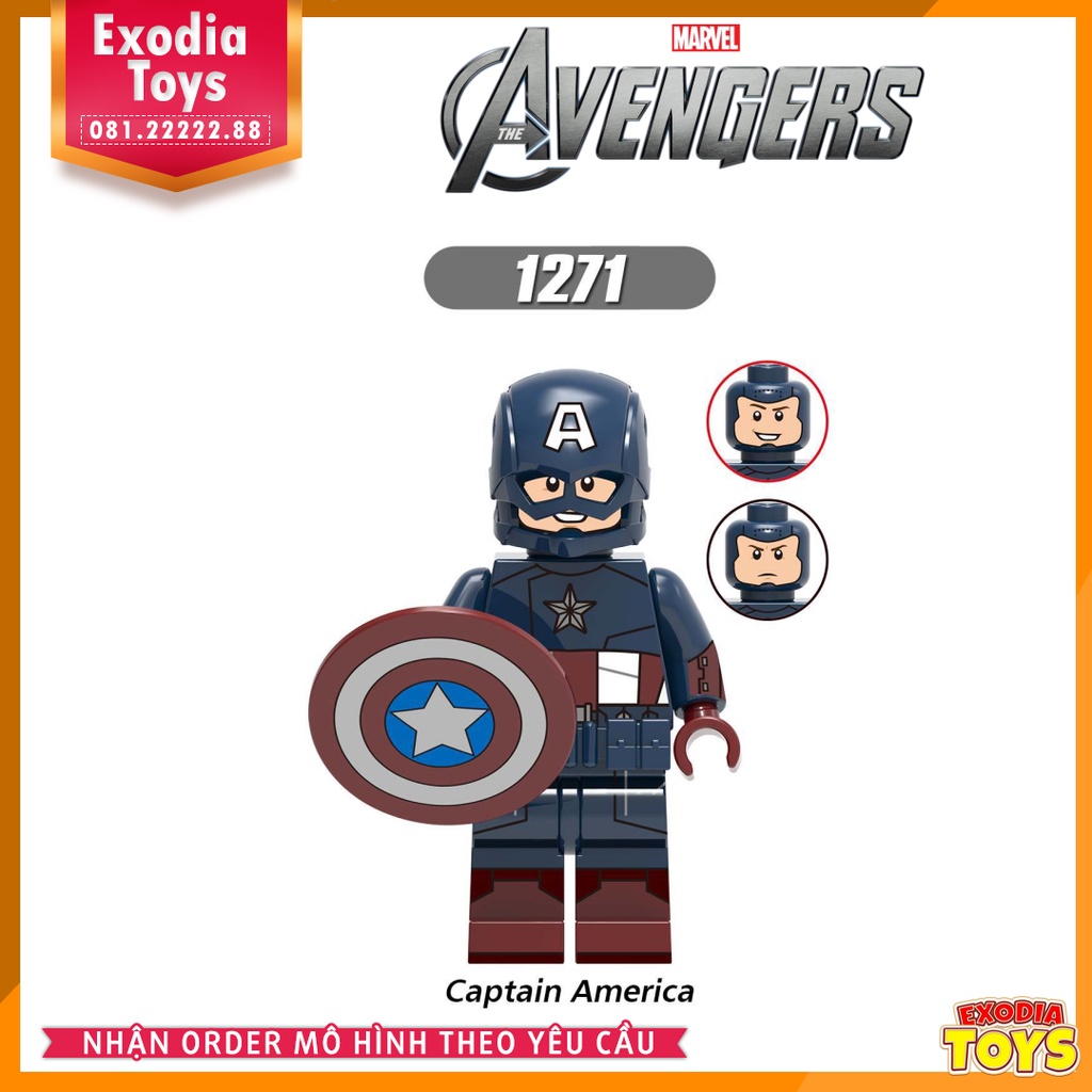 Xếp hình Minifigure Marvel Biệt đội siêu anh hùng Avengers (2012) - Đồ Chơi Lắp Ghép Sáng Tạo - XINH X0259