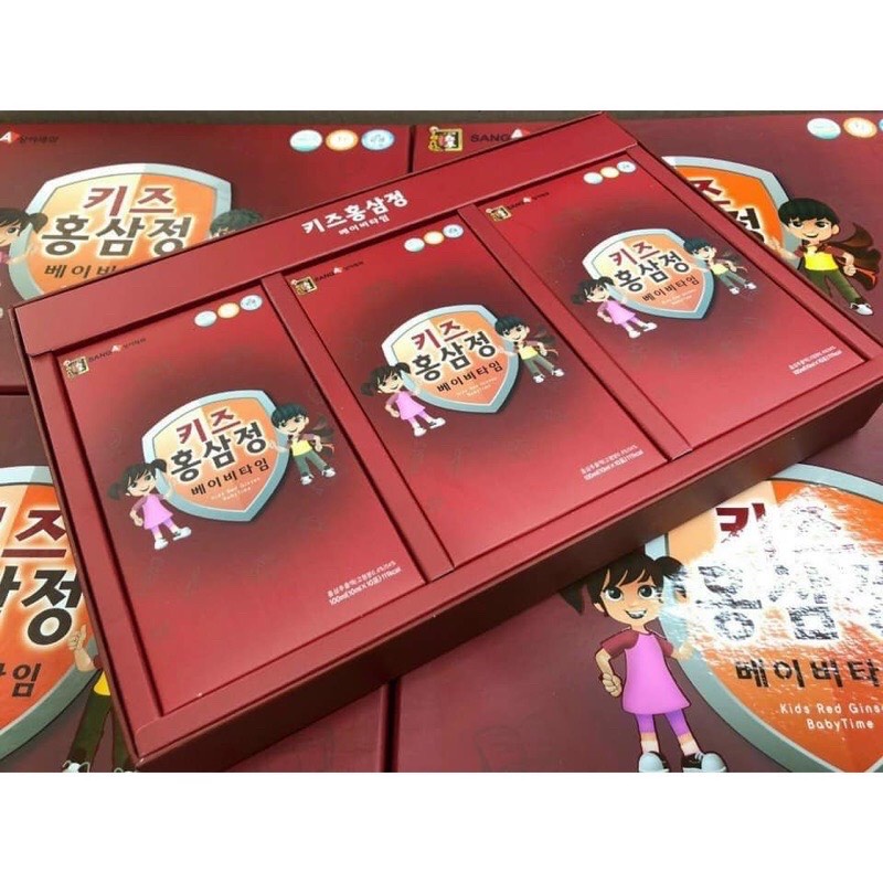 [QUÀ TẶNG CAO CẤP ] Hồng sâm trẻ em Korea Red Ginseng Baby - Nước hồng sâm baby Sanga hàn quốc hộp 30 gói