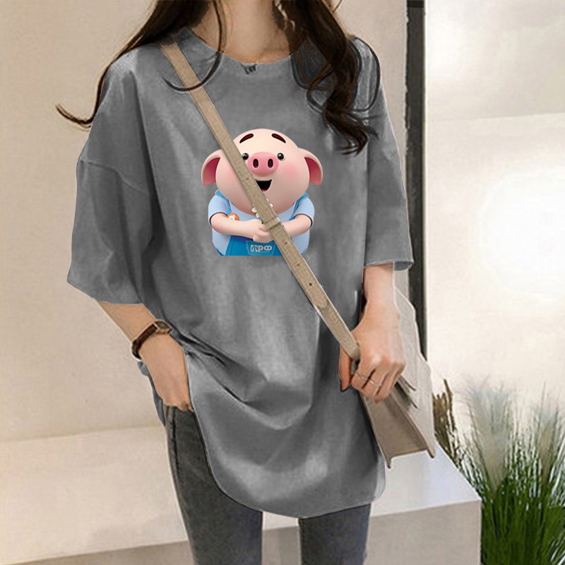 NRVP Áo Thun Ngắn Tay Dáng Rộng Thời Trang Cho Nữ