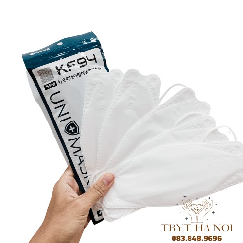 Gói 10 chiếc Khẩu trang 4 lớp 4D UNI MASK, tiêu chuẩn Hàn Quốc KF94 Chống bụi mịn và kháng khuẩn