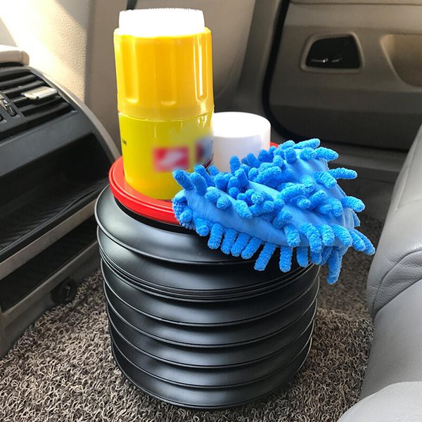 Thùng Rác Mini 4L Đa Năng Có Thể Gấp Gọn Tiện Dụng Cho Xe Hơi
