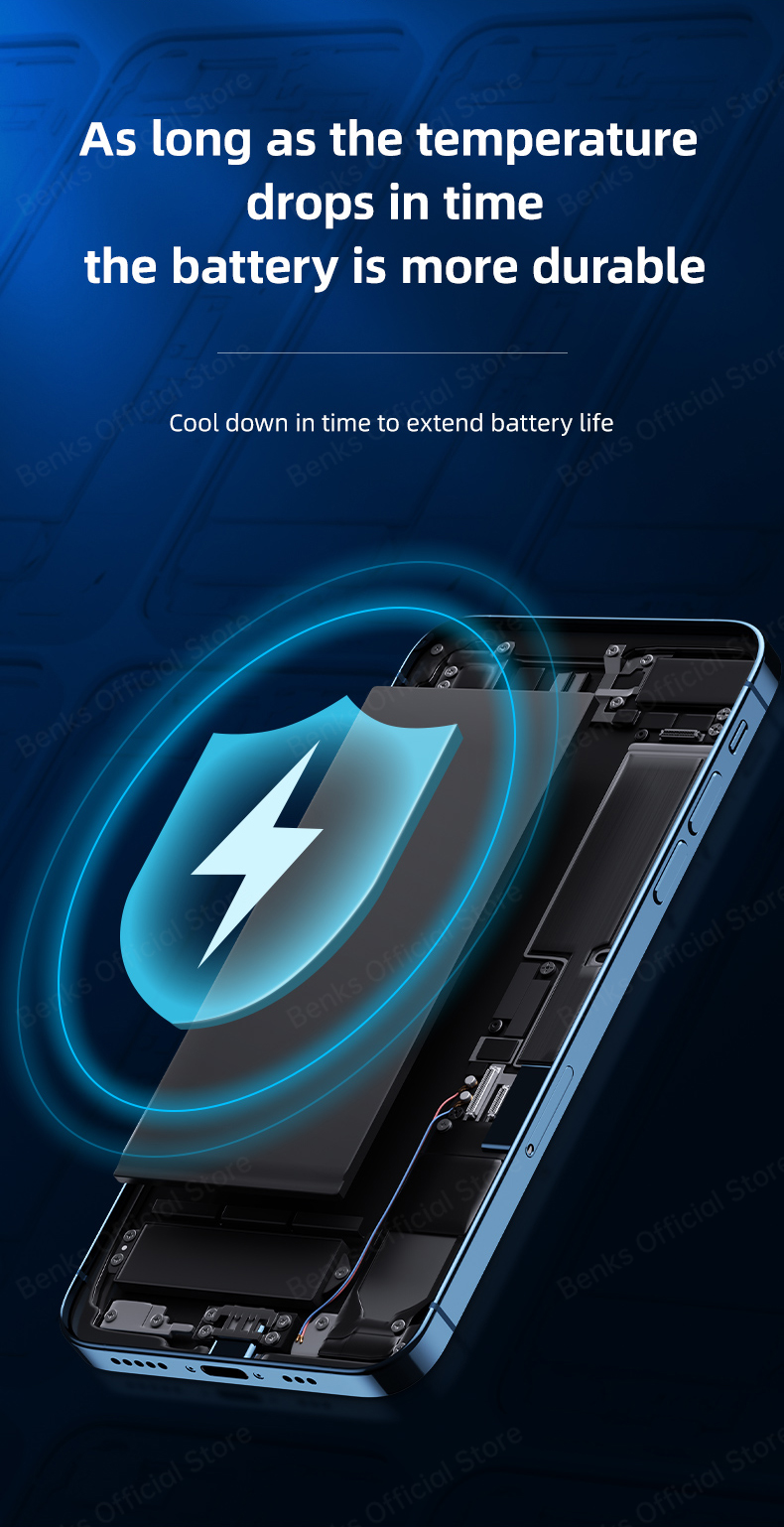 Quạt Tản Nhiệt Có Đèn Led Tiện Dụng Benks Sr02 Iphone 12 Pro Max Android