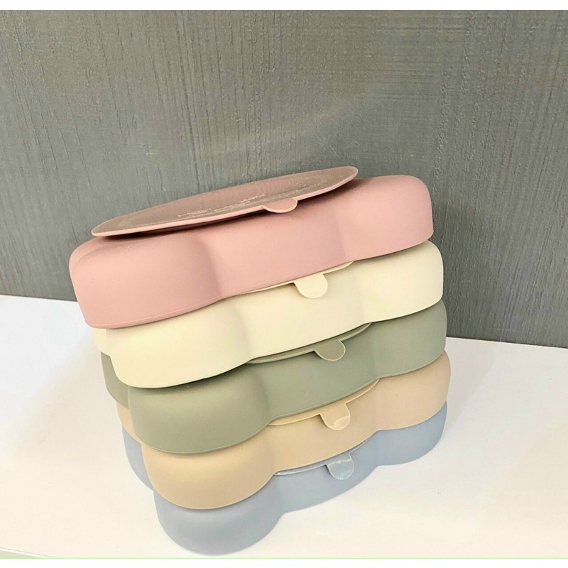 Đĩa ăn dặm silicon hình gấu bar-rot có đế hít sàn chính hãng cao cấp cho bé