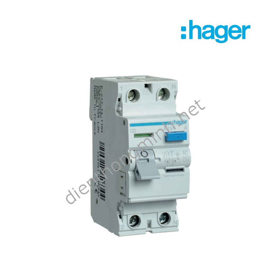 Cầu dao chống rò, chống giật Hager  2 cực - CD280B