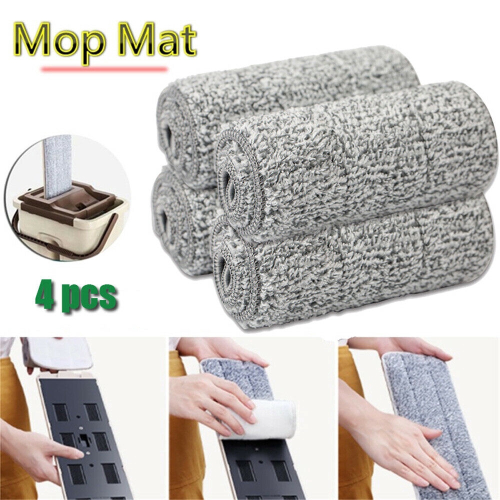 Microfiber Cloth Mop Kitchen Floor Cleaning Flat Mop Rag Bathroom Replacement