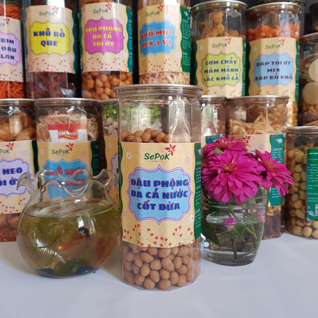 Đậu Phộng Da Cá Nước Cốt Dừa 500g - SePok - Đồ Ăn Vặt - An toàn vệ sinh thực phẩm