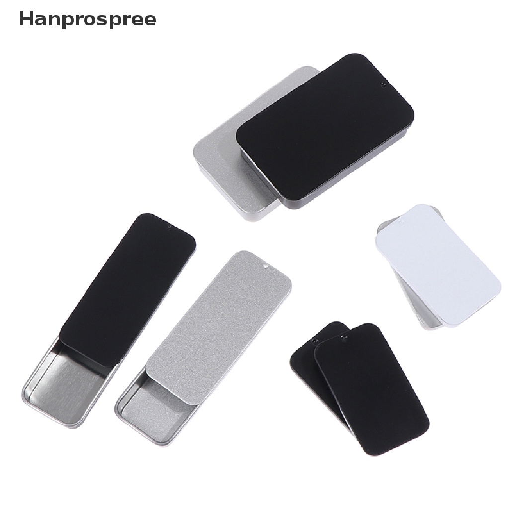 Set 2 hộp đựng đồ bằng thiếc thiết kế nhỏ gọn tiện dụng