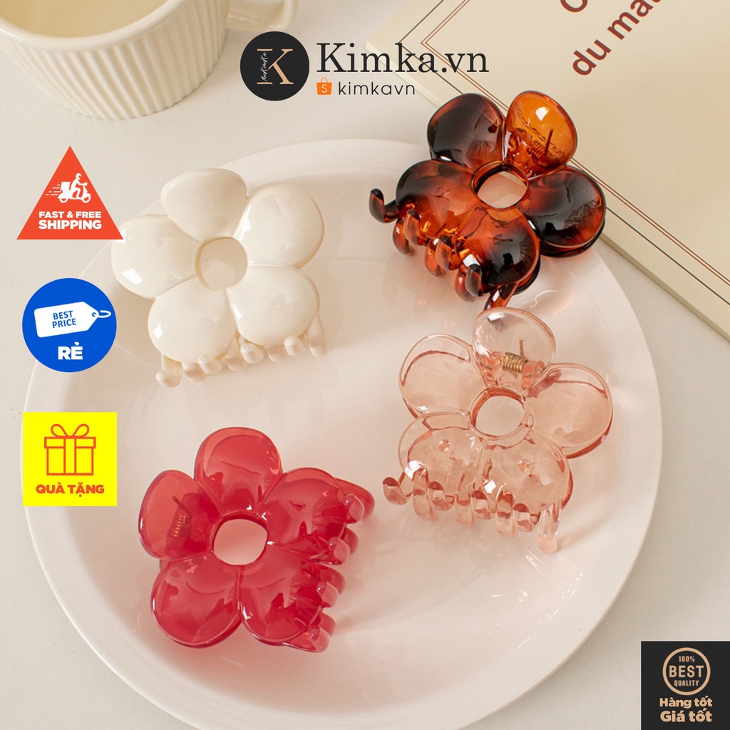 (0590) Kẹp Tóc Hoa Nhiều Màu Sáng Tạo Dễ Thương Cuốn Hút