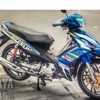 Tem rời suzuki axelo 125 trắng xanh - tem chuẩn mới