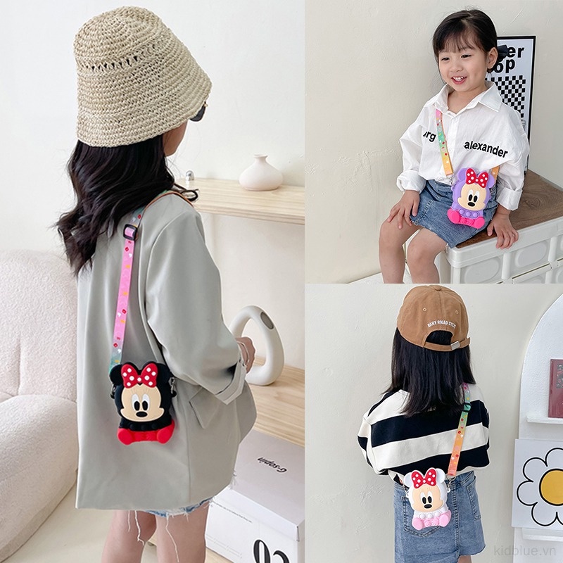 Túi Đeo Chéo Hình Hoạt Hình Xinh Xắn Cho Bé