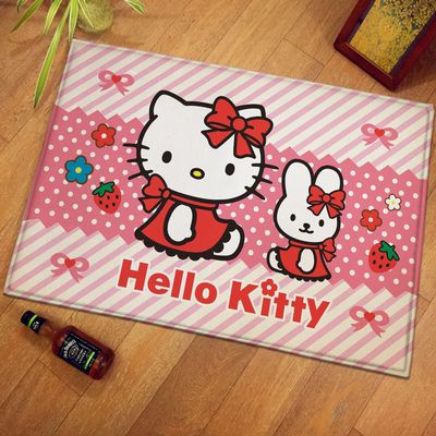 Thảm chữ nhật hình Hello Kitty kích thước 40x60cm KT039