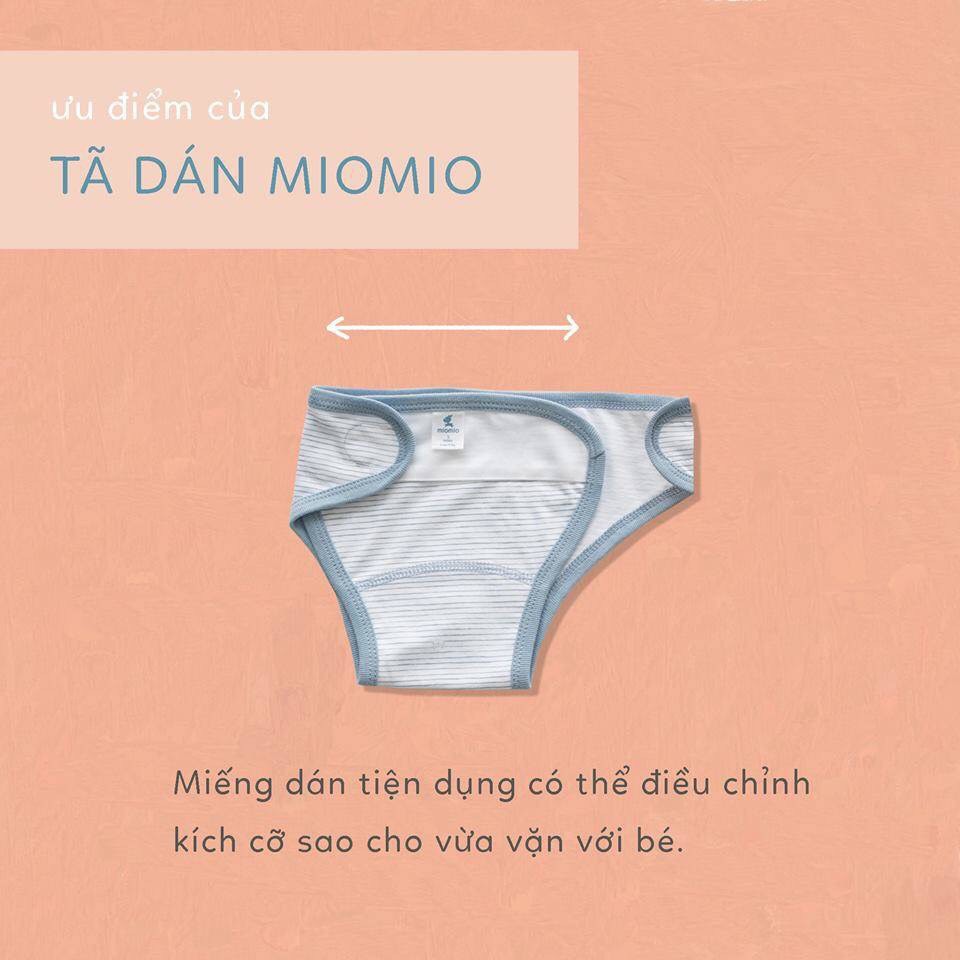 Tã Dán MioMio Mẫu Kẻ - Quần Đóng Bỉm Mio Mio Cho Bé