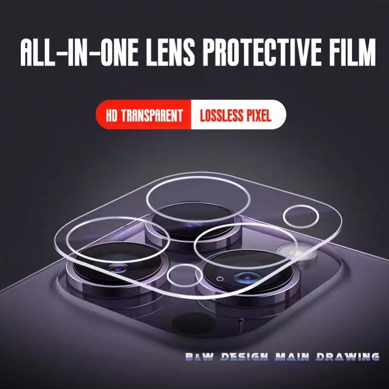 Kính Cường Lực Bảo Vệ Ống Kính Máy Ảnh Toàn Diện Cho iPhone 14 Pro Max 14 Plus 13 12 11 Pro Max