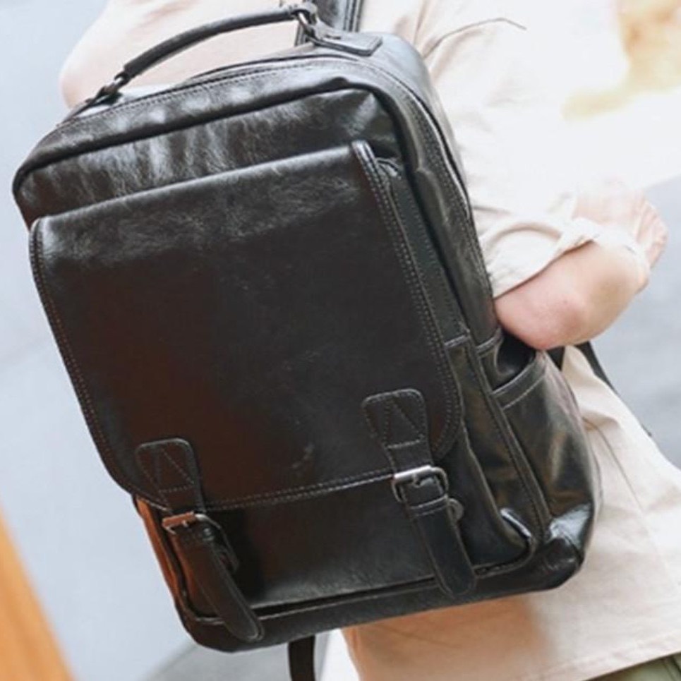 Balo Thời Trang Nam Chất Liệu Da PU Cao Cấp