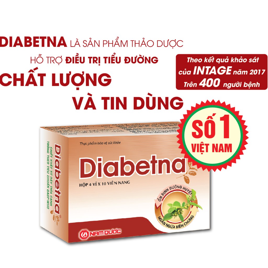 DIABETNA - PHÒNG NGỪA BIẾN CHỨNG BỆNH TIỂU ĐƯỜNG