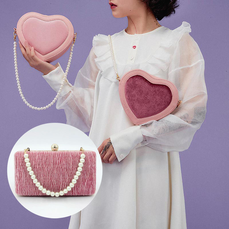 Dây đeo túi xách IELGY phối chuỗi hạt ngọc trai 10mm DIY