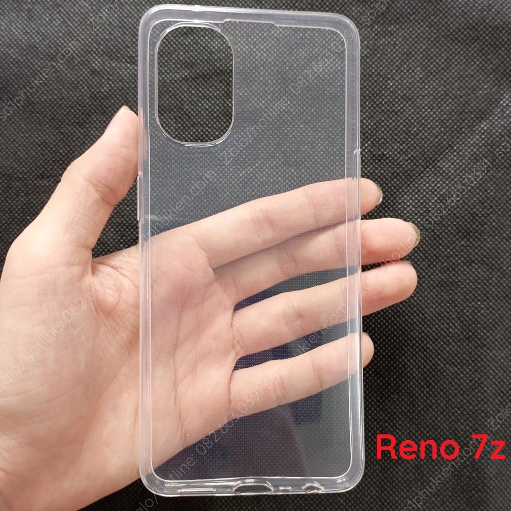 Ốp lưng Oppo Reno 7Z (7 Z) 5G/ A96 / 8Z (8 Z) 5G dẻo trong bảo vệ cam bền đẹp