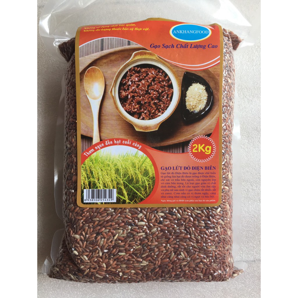 Gạo lứt đỏ dẻo Điện Biên 2kg