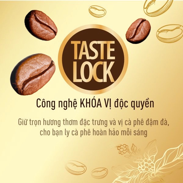 Cà phê Great Taste Khóa Vị - Đậm đà hài hòa - Hộp 20 gói