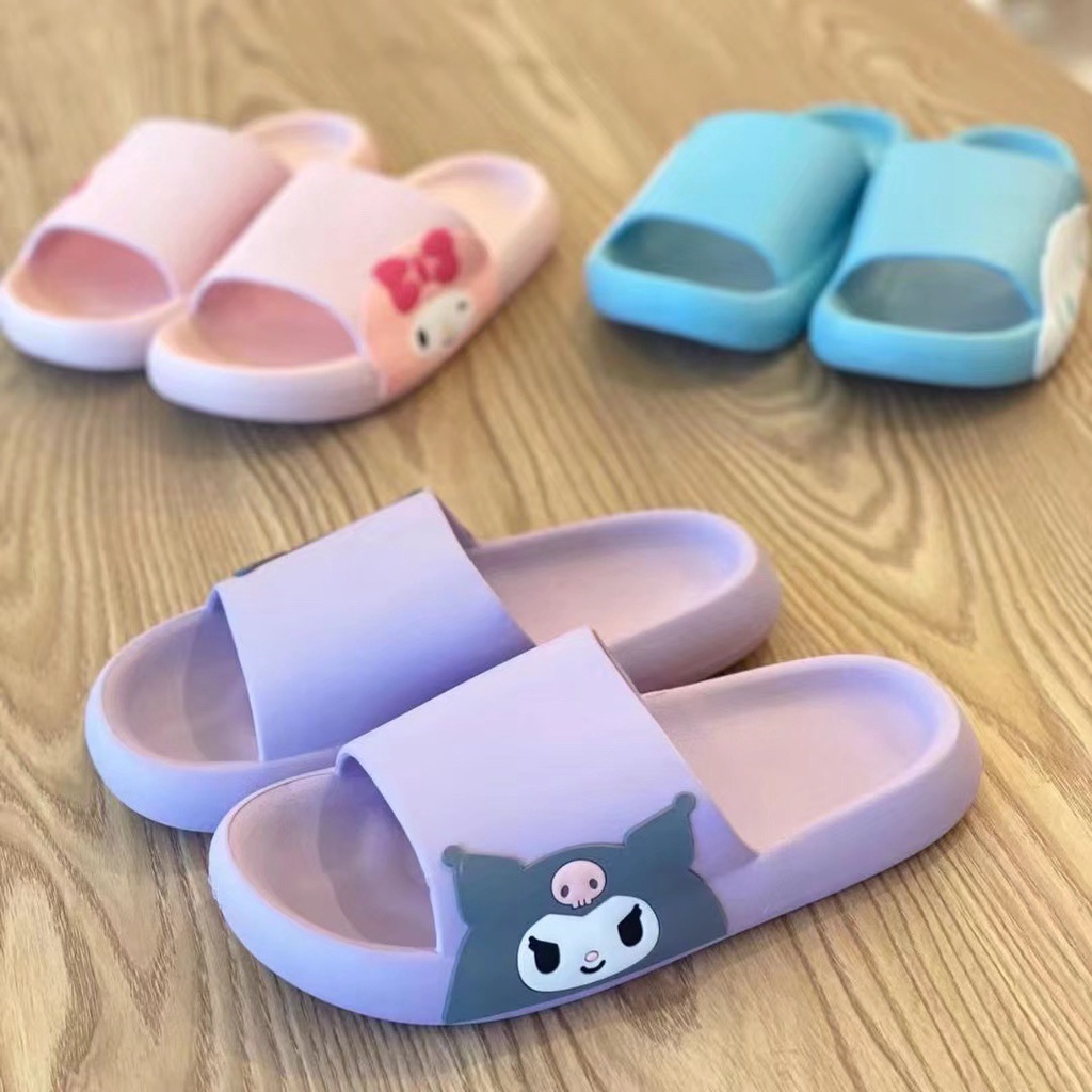 Dép đi trong nhà XIAODUOJIAJU đế dày chống trượt thời trang tiện dụng mùa hè cho nữ/bé gái