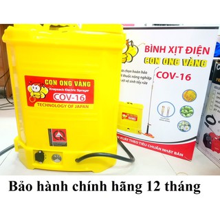 Bình Xịt Điện phun thuốc khử trùng, phun thuốc trừ sâu Con ong vàng COV 16D