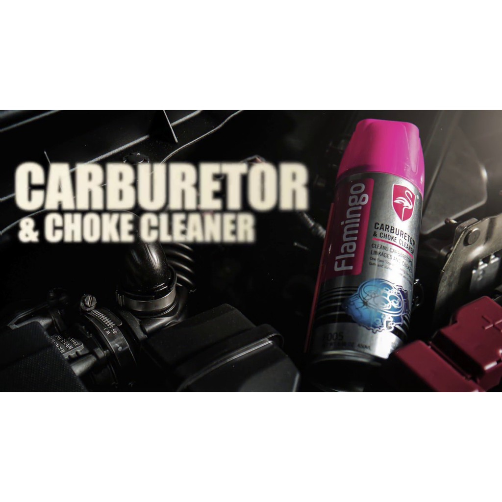 Chai xịt vệ sinh bộ chế hòa khí và bướm ga Flamingo Carburetor & Choke Cleaner (F005) 450ml