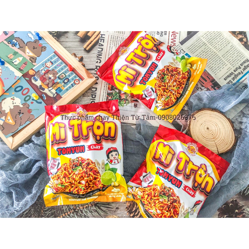 Mì Trộn Tomym Chay Âu Lạc THIỆN TỪ TÂM Hương Vị Thái Truyền Thống Gói Ăn Liền
